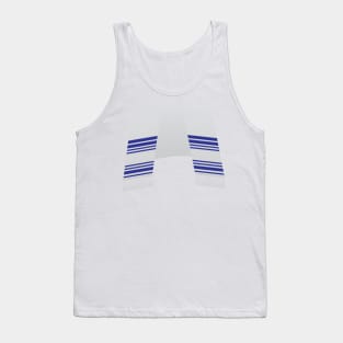 Jewish prayer shawl Blue and White Tallith Tank Top